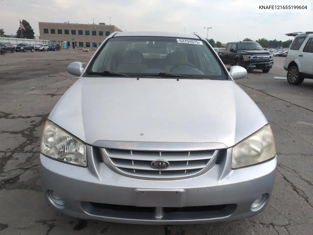 2005 Kia Spectra Lx VIN: KNAFE121655199604 Lot: 62294675