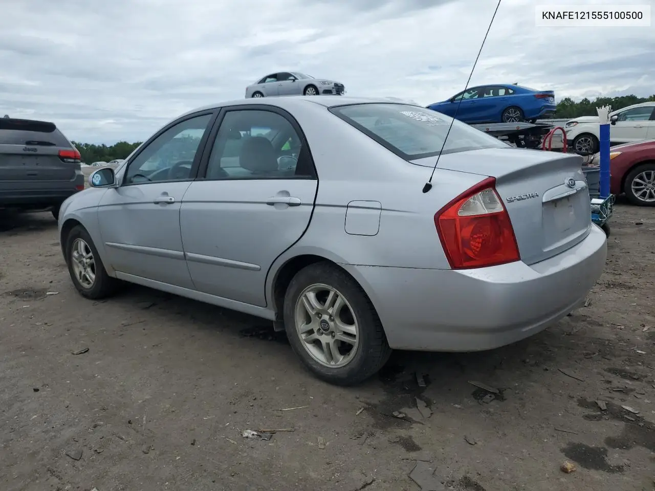 2005 Kia Spectra Lx VIN: KNAFE121555100500 Lot: 62405245