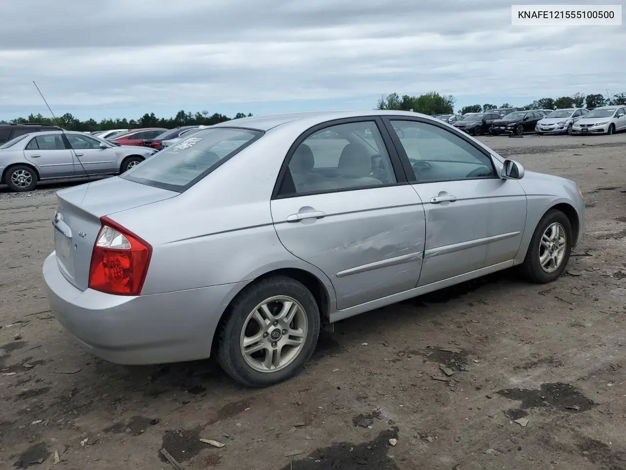 2005 Kia Spectra Lx VIN: KNAFE121555100500 Lot: 62405245