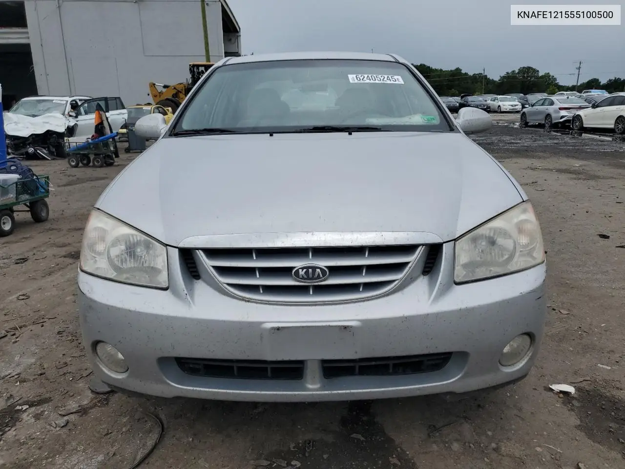 2005 Kia Spectra Lx VIN: KNAFE121555100500 Lot: 62405245