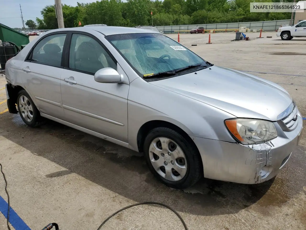 2006 Kia Spectra Lx VIN: KNAFE121865364523 Lot: 52995945