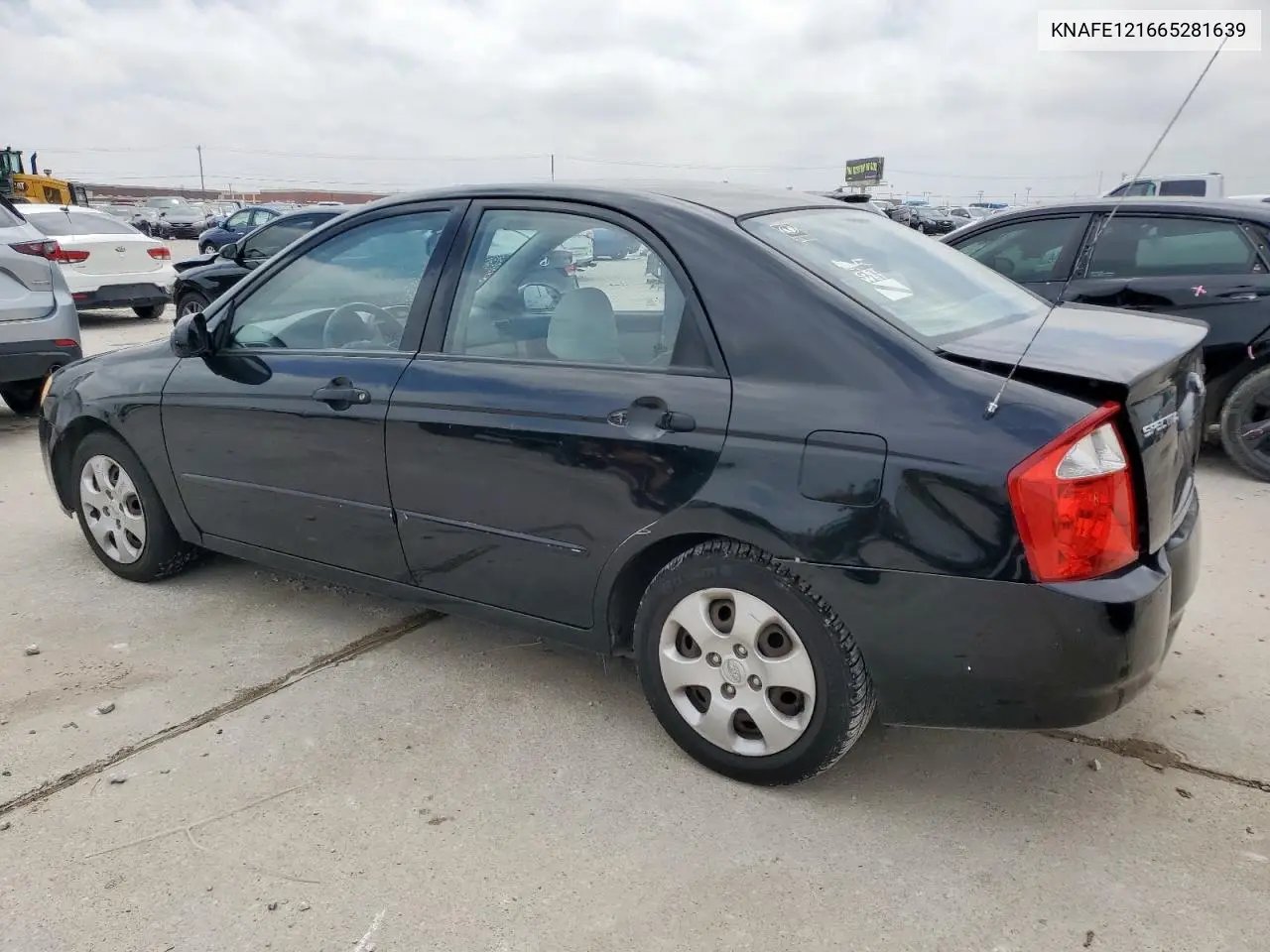 2006 Kia Spectra Lx VIN: KNAFE121665281639 Lot: 54583825