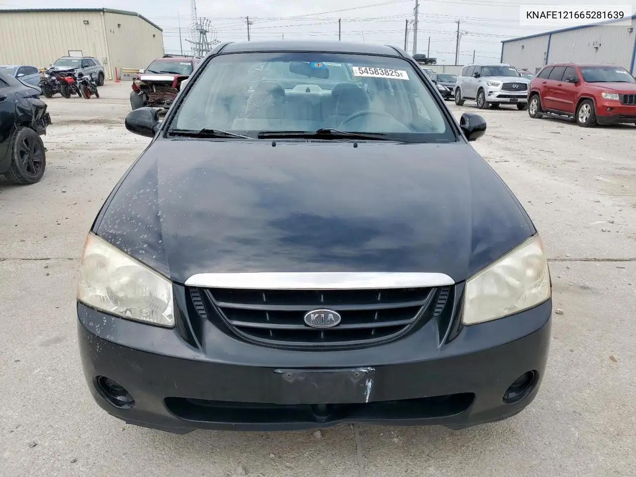 2006 Kia Spectra Lx VIN: KNAFE121665281639 Lot: 54583825
