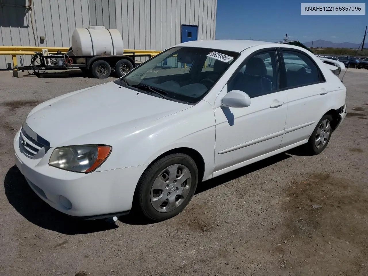 2006 Kia Spectra Lx VIN: KNAFE122165357096 Lot: 56351065