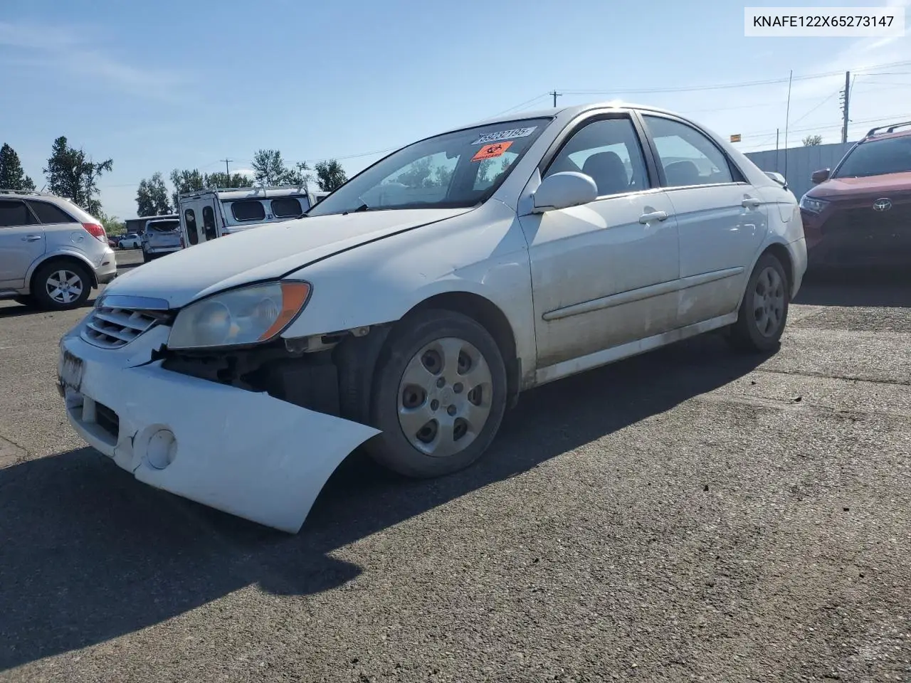 2006 Kia Spectra Lx VIN: KNAFE122X65273147 Lot: 59232195