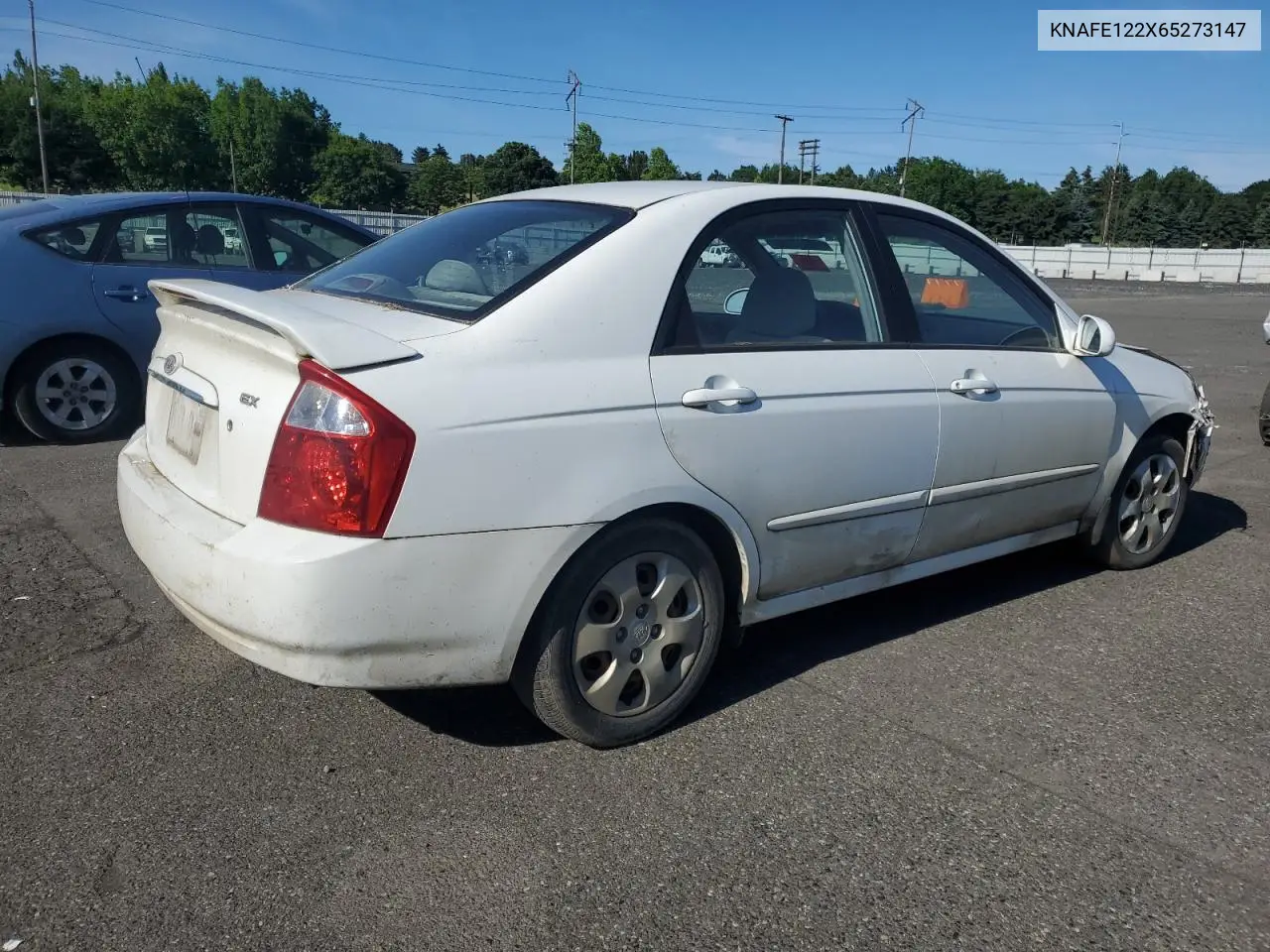 2006 Kia Spectra Lx VIN: KNAFE122X65273147 Lot: 59232195