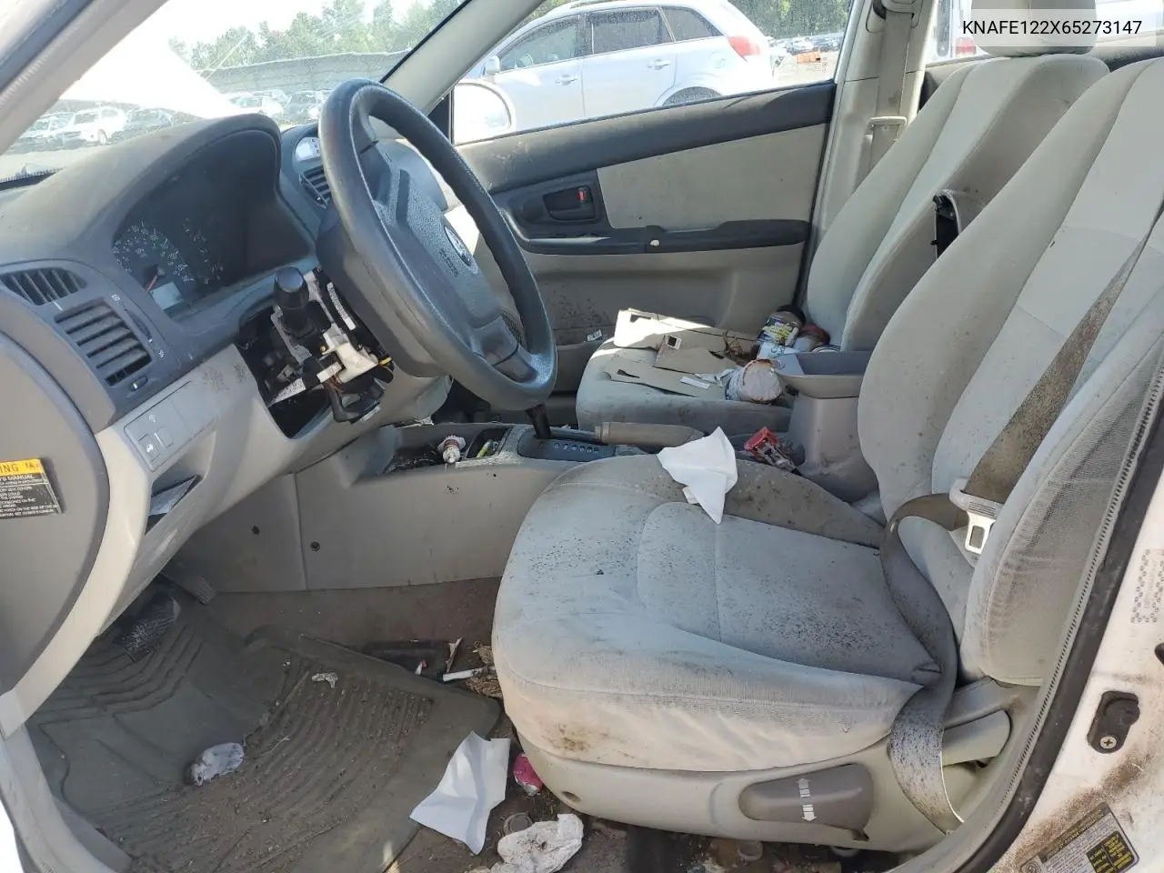 2006 Kia Spectra Lx VIN: KNAFE122X65273147 Lot: 59232195