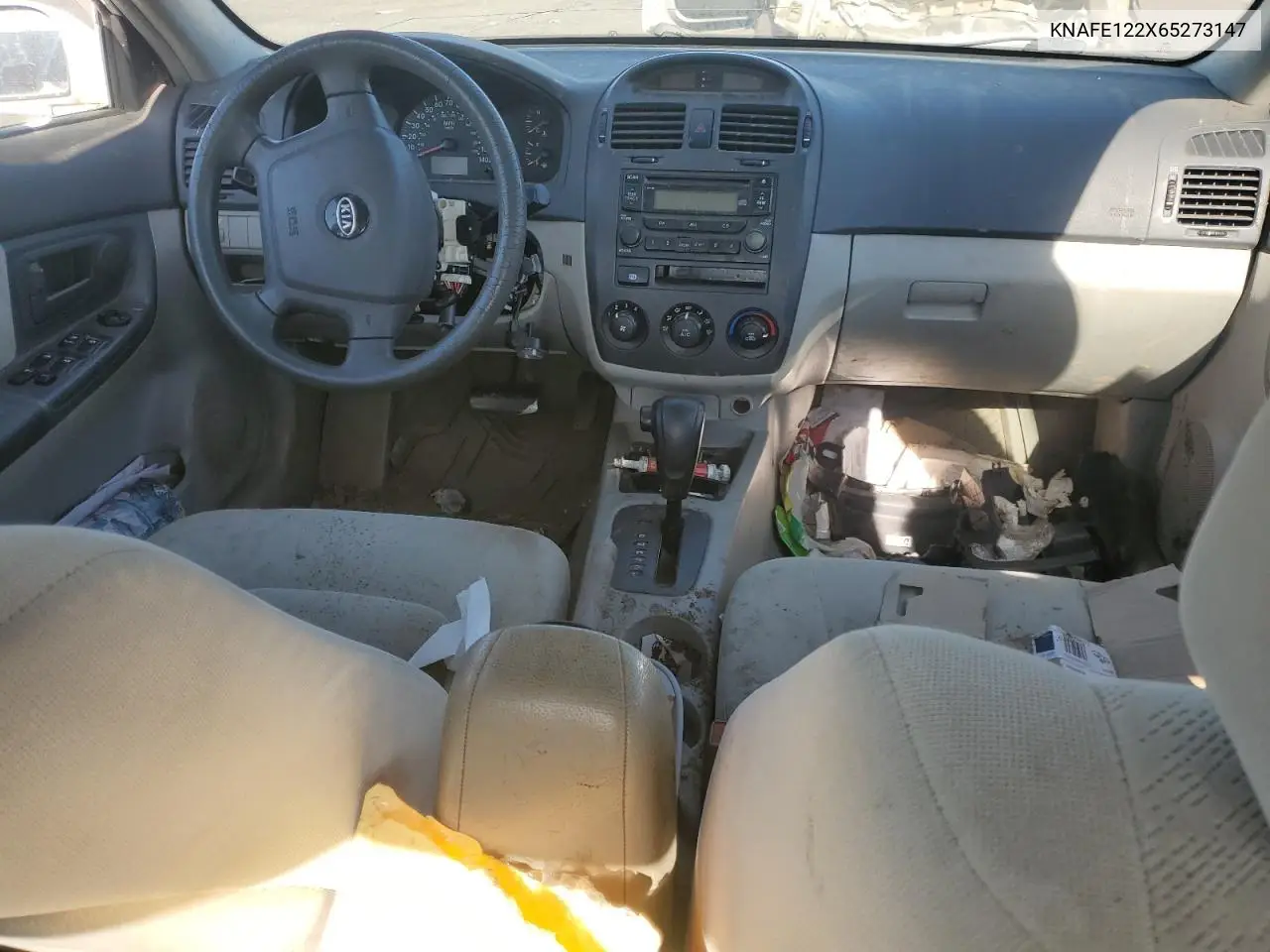 2006 Kia Spectra Lx VIN: KNAFE122X65273147 Lot: 59232195