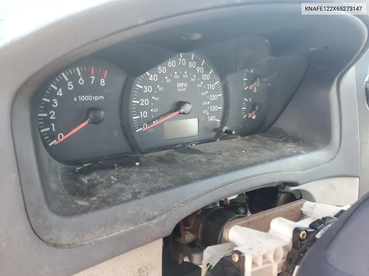 2006 Kia Spectra Lx VIN: KNAFE122X65273147 Lot: 59232195