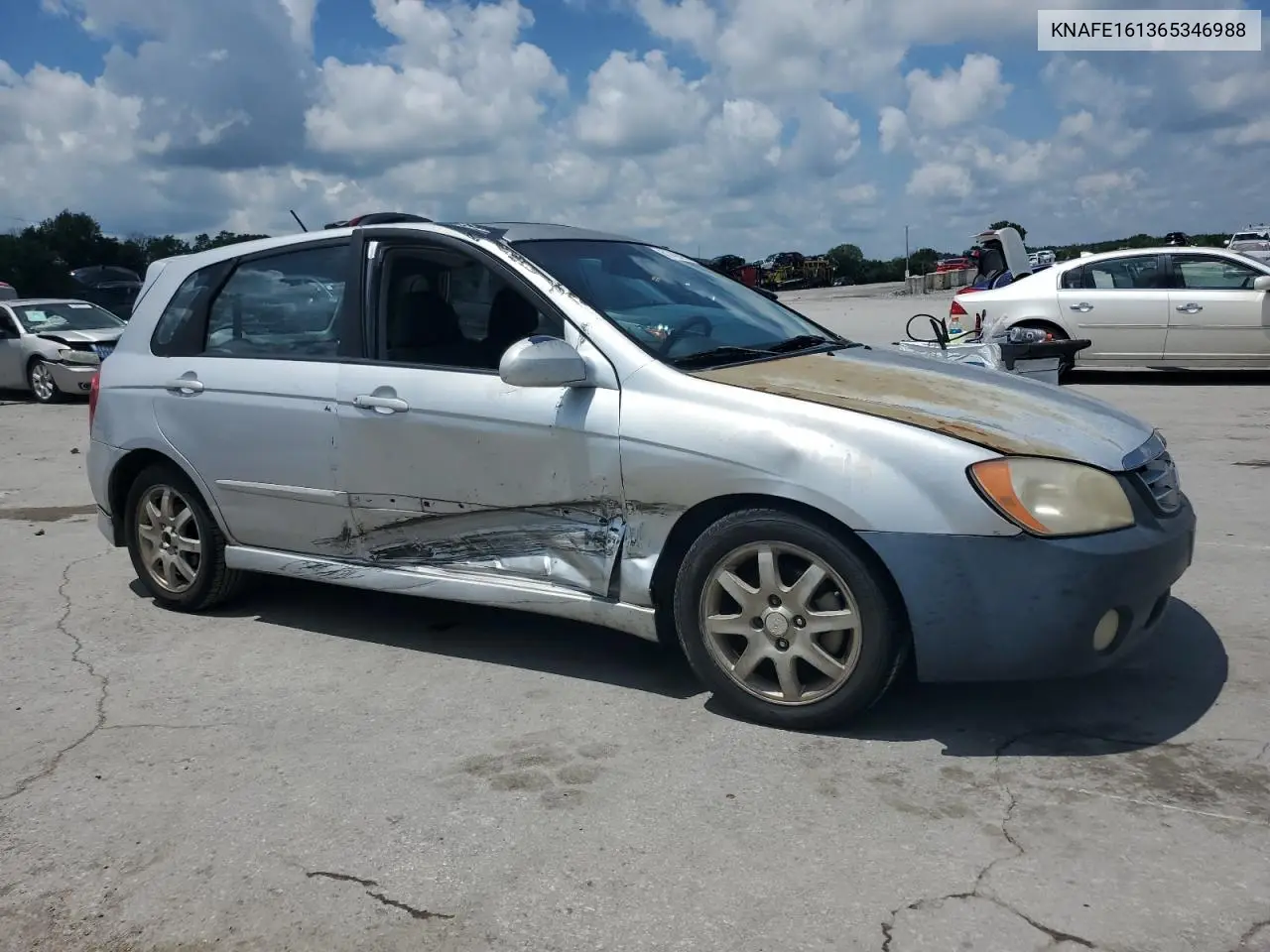 2006 Kia Spectra5 VIN: KNAFE161365346988 Lot: 61743025