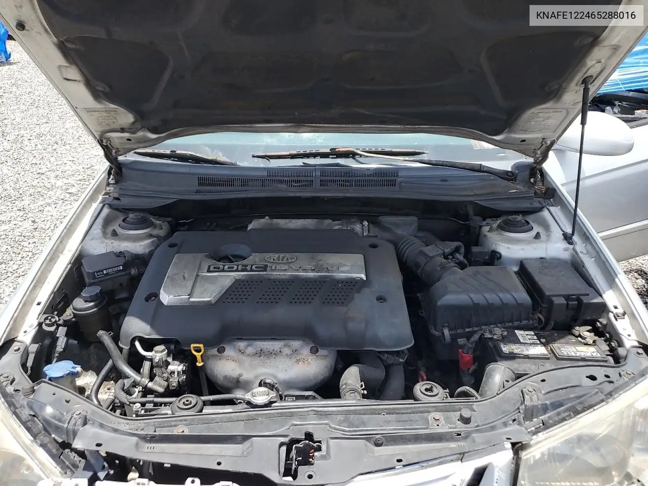 2006 Kia Spectra Lx VIN: KNAFE122465288016 Lot: 62855945