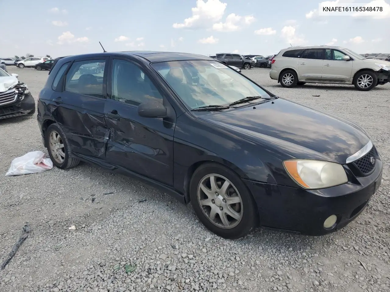 2006 Kia Spectra5 VIN: KNAFE161165348478 Lot: 63080295