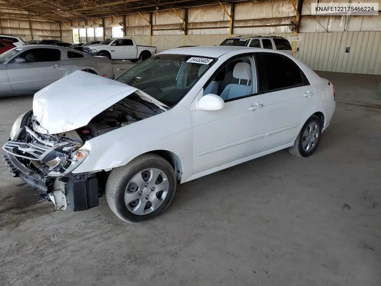 2007 Kia Spectra Ex VIN: KNAFE122175466224 Lot: 54455405