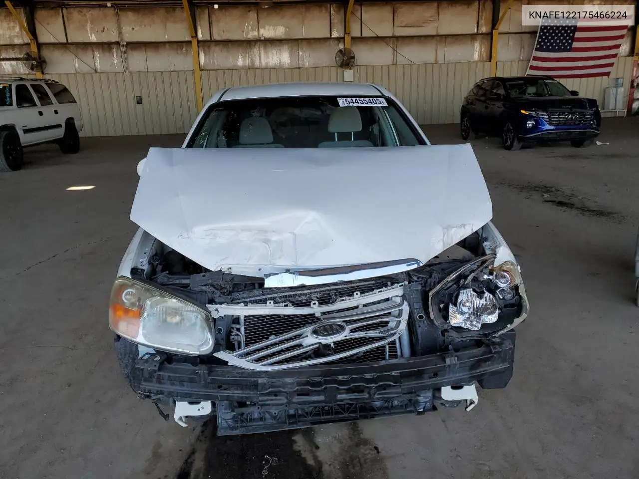 2007 Kia Spectra Ex VIN: KNAFE122175466224 Lot: 54455405