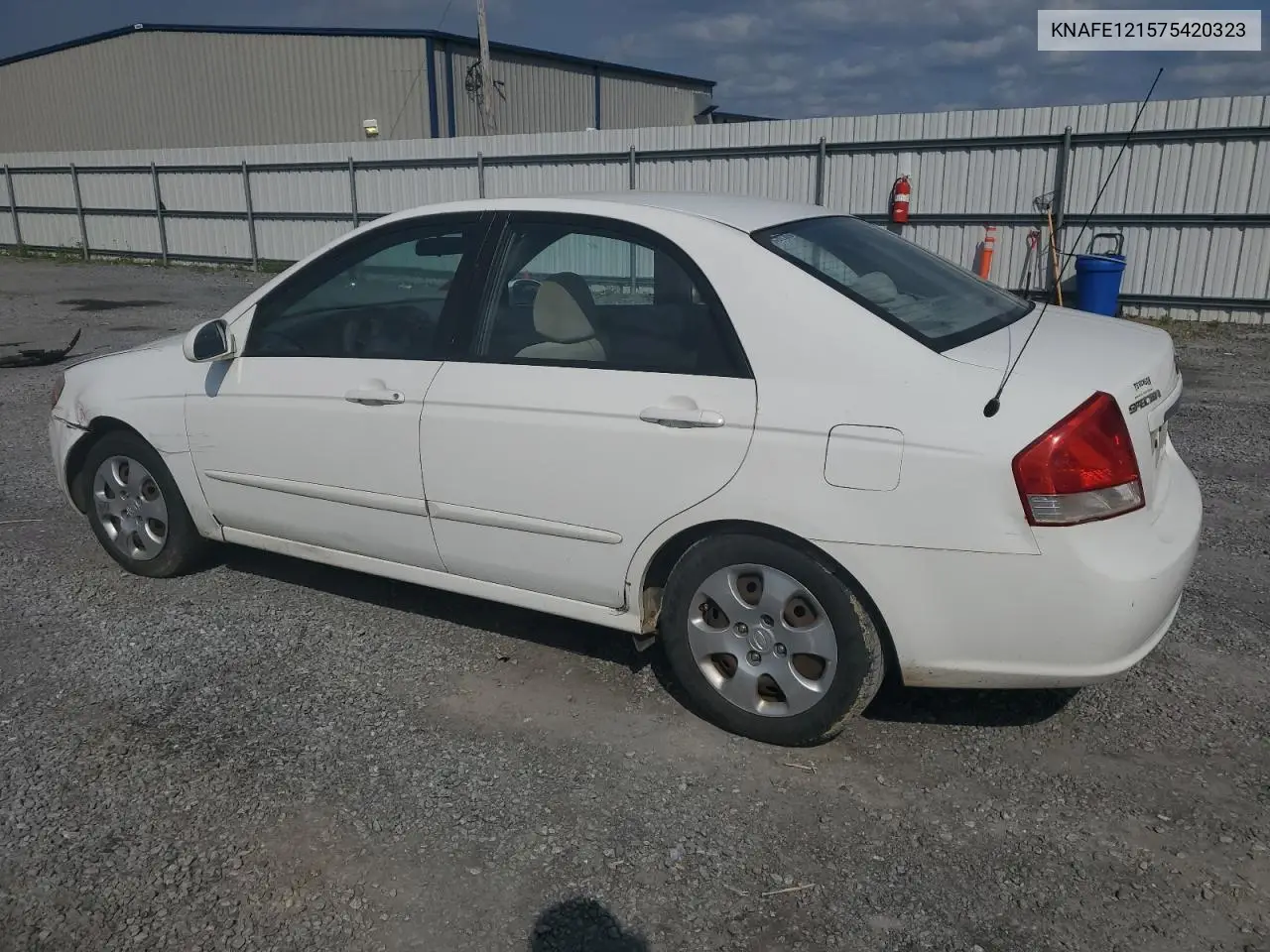 2007 Kia Spectra Ex VIN: KNAFE121575420323 Lot: 55063955