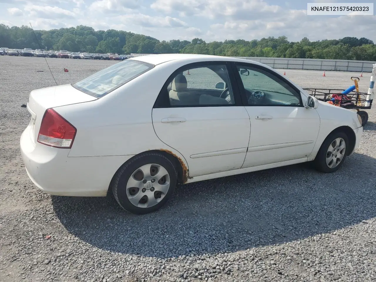 2007 Kia Spectra Ex VIN: KNAFE121575420323 Lot: 55063955