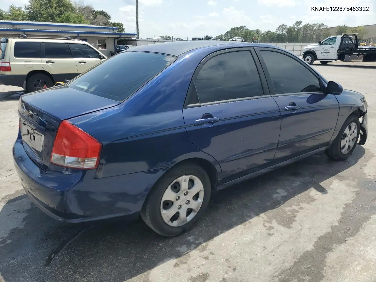 2007 Kia Spectra Ex VIN: KNAFE122875463322 Lot: 55459415