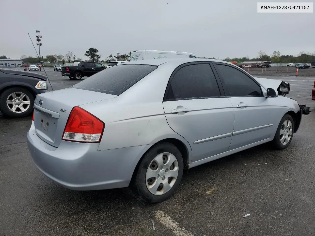 2007 Kia Spectra Ex VIN: KNAFE122875421152 Lot: 55717205