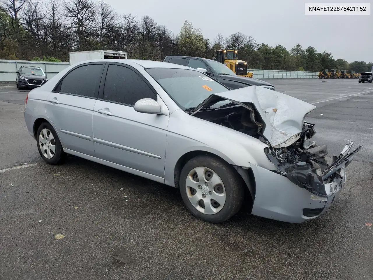 2007 Kia Spectra Ex VIN: KNAFE122875421152 Lot: 55717205