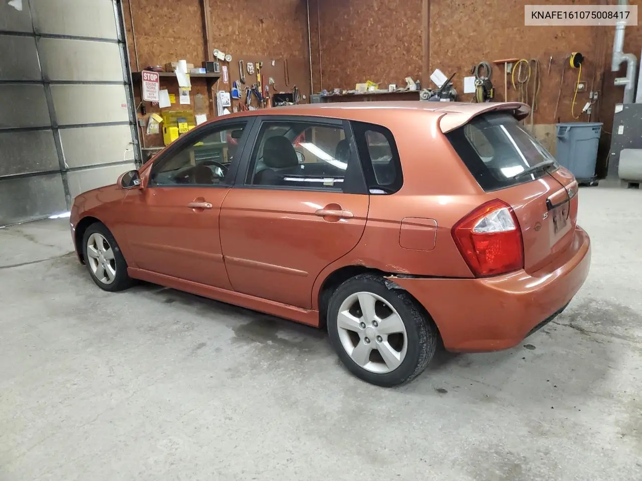 2007 Kia Spectra5 Sx VIN: KNAFE161075008417 Lot: 55929455
