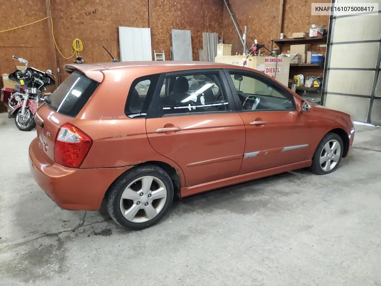 2007 Kia Spectra5 Sx VIN: KNAFE161075008417 Lot: 55929455