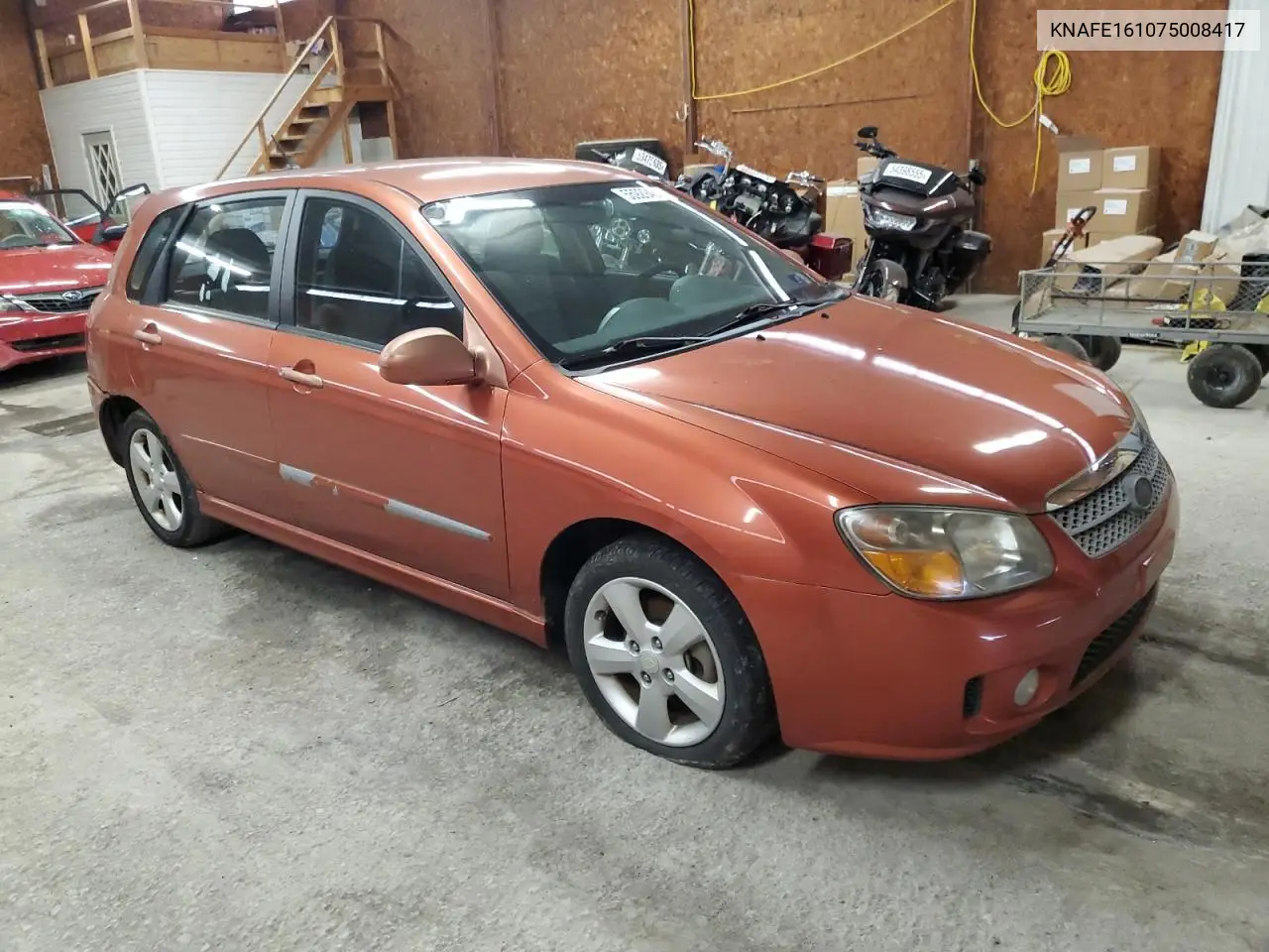 2007 Kia Spectra5 Sx VIN: KNAFE161075008417 Lot: 55929455