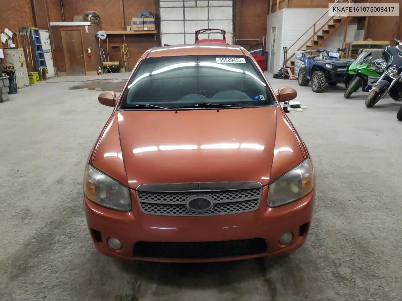 2007 Kia Spectra5 Sx VIN: KNAFE161075008417 Lot: 55929455