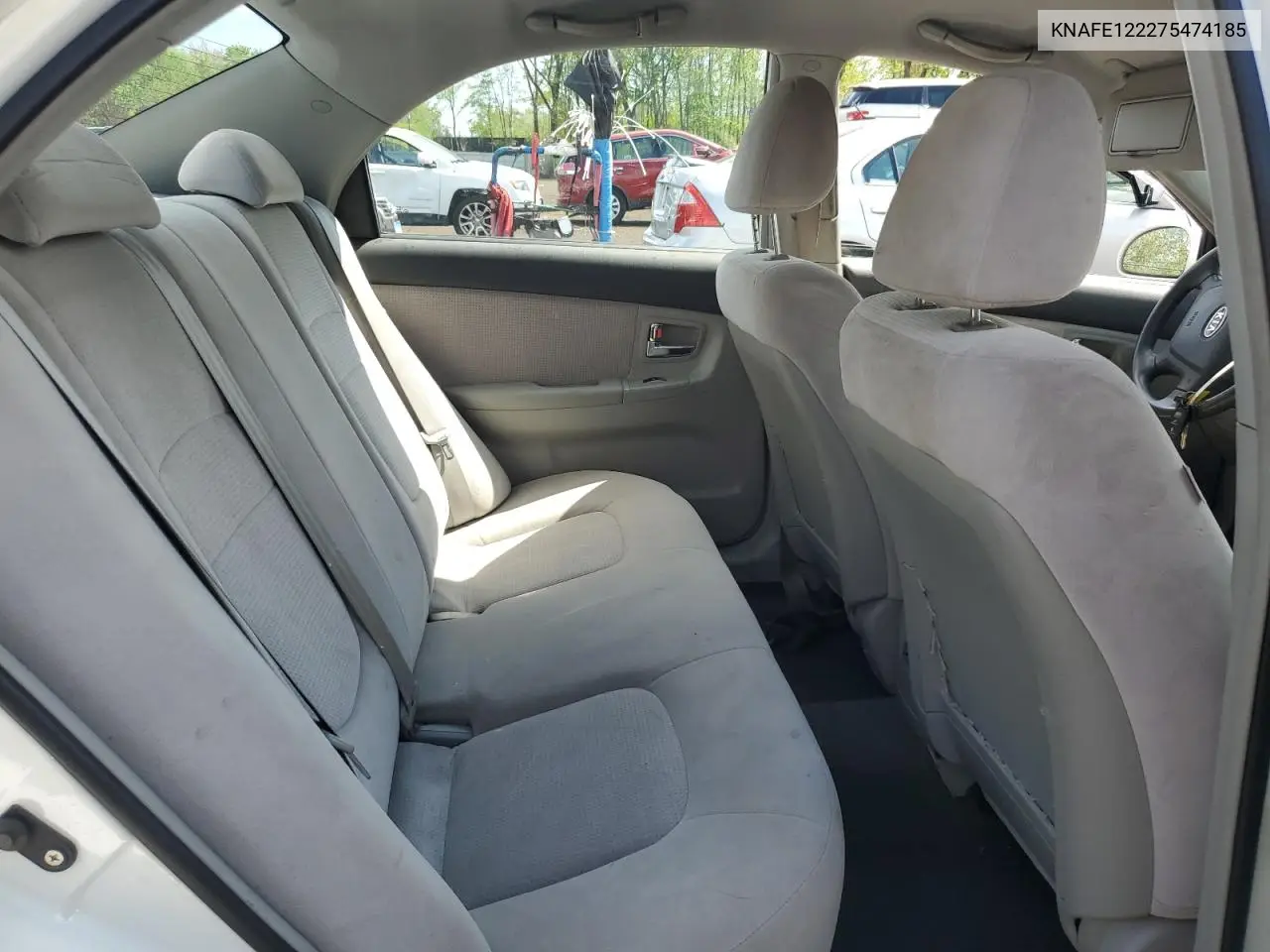 2007 Kia Spectra Ex VIN: KNAFE122275474185 Lot: 55979575