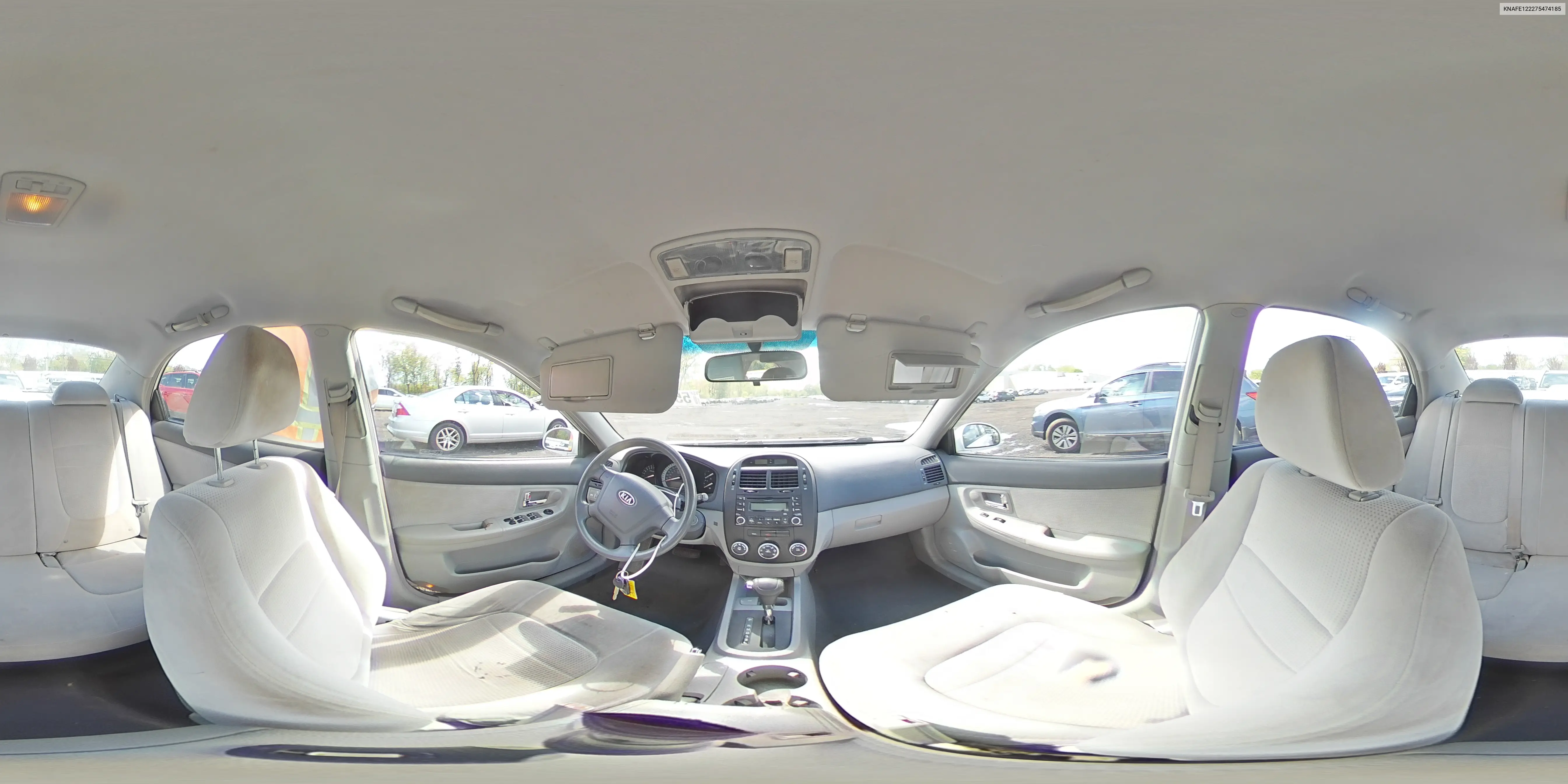 2007 Kia Spectra Ex VIN: KNAFE122275474185 Lot: 55979575