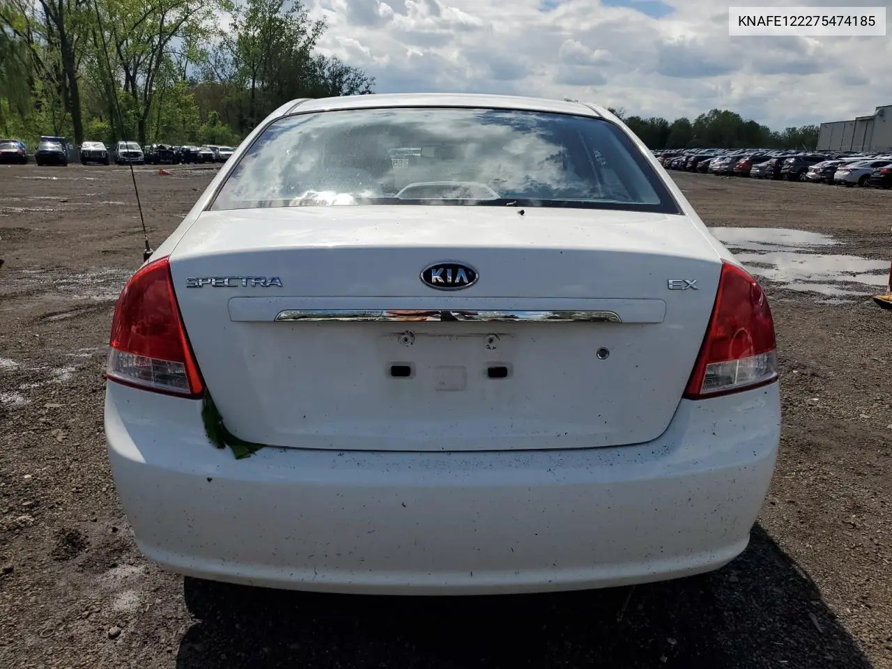 2007 Kia Spectra Ex VIN: KNAFE122275474185 Lot: 55979575