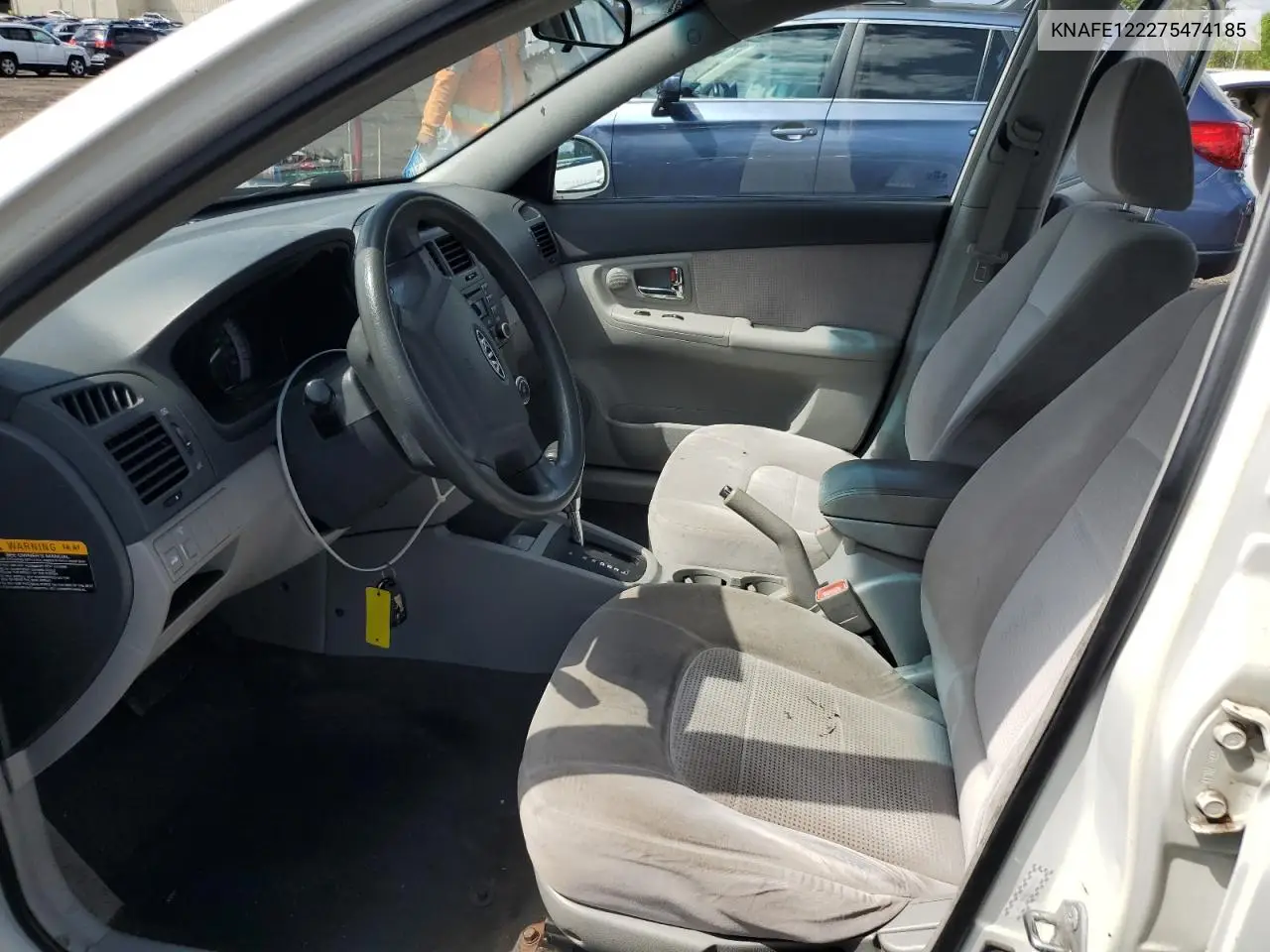 2007 Kia Spectra Ex VIN: KNAFE122275474185 Lot: 55979575