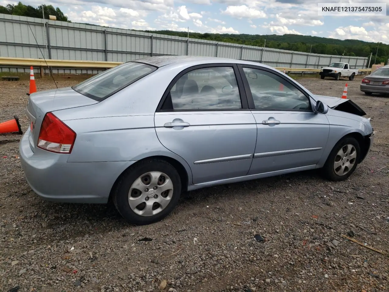 2007 Kia Spectra Ex VIN: KNAFE121375475305 Lot: 56021365