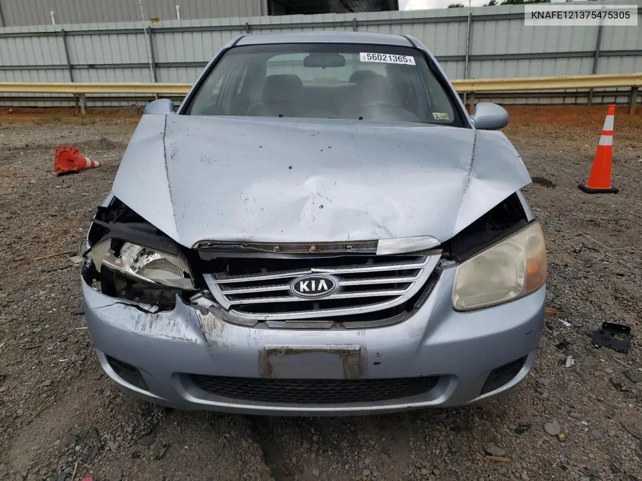 2007 Kia Spectra Ex VIN: KNAFE121375475305 Lot: 56021365
