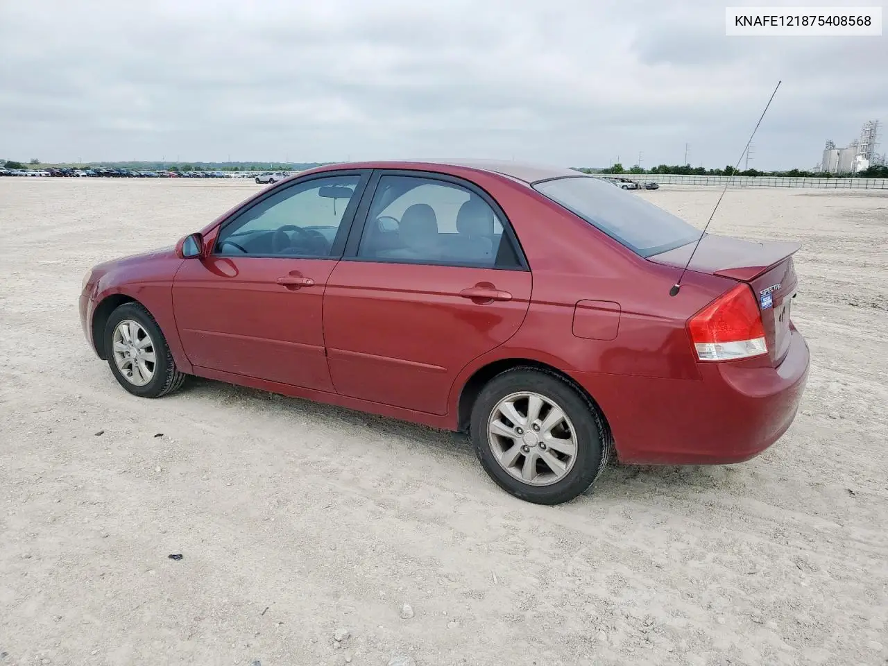 2007 Kia Spectra Ex VIN: KNAFE121875408568 Lot: 56514255