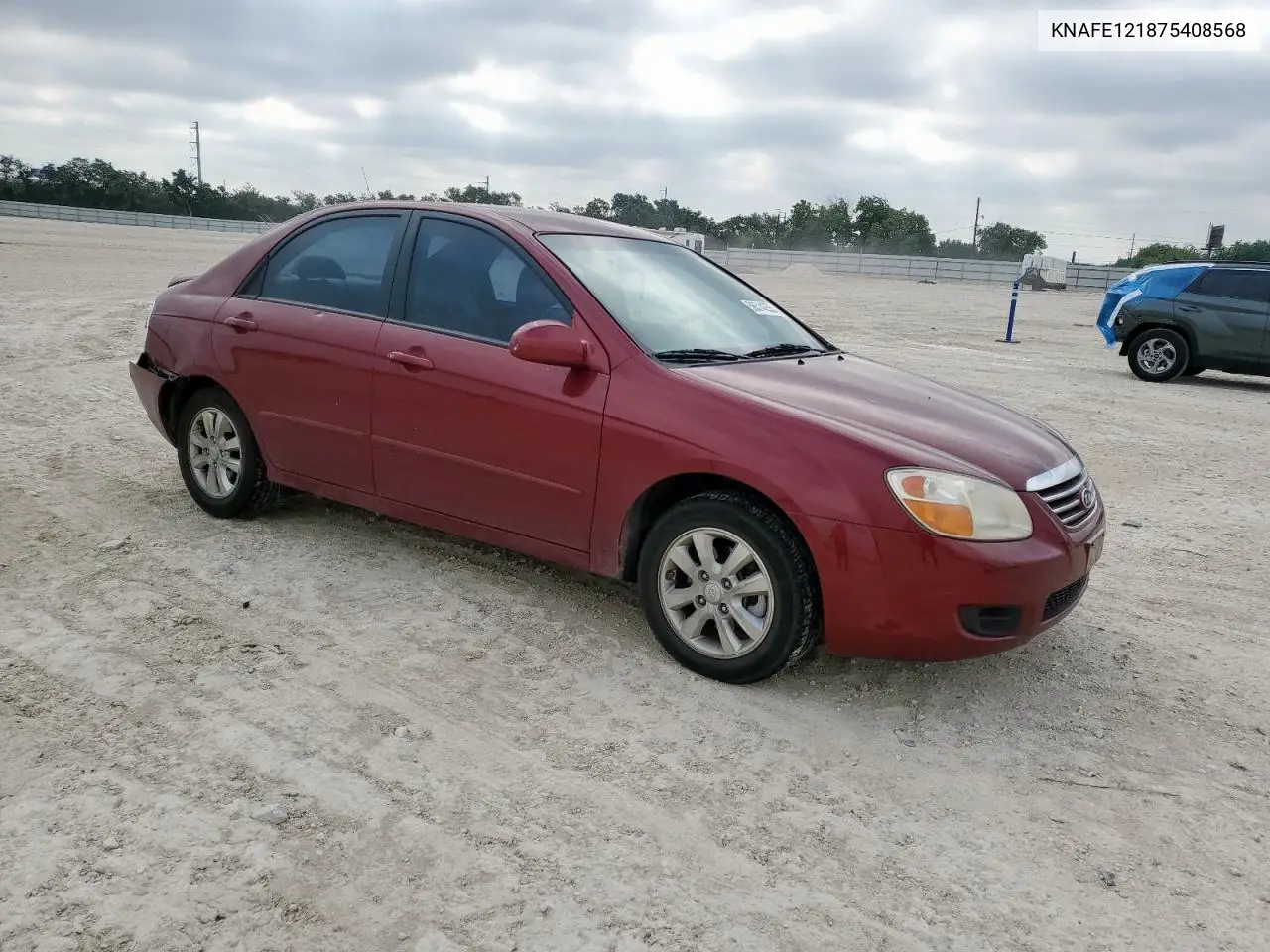 2007 Kia Spectra Ex VIN: KNAFE121875408568 Lot: 56514255