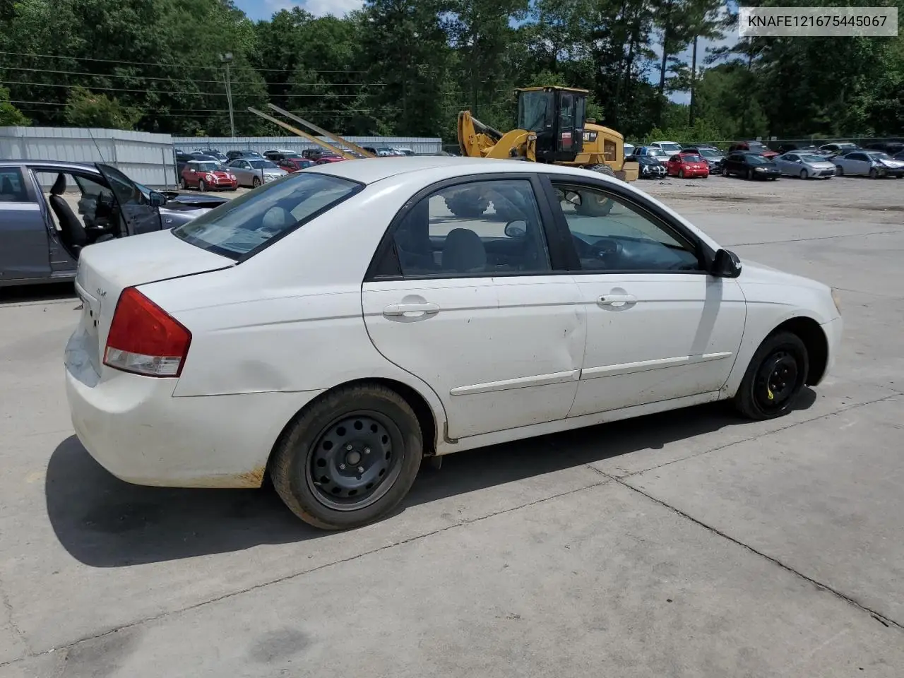 2007 Kia Spectra Ex VIN: KNAFE121675445067 Lot: 60154315