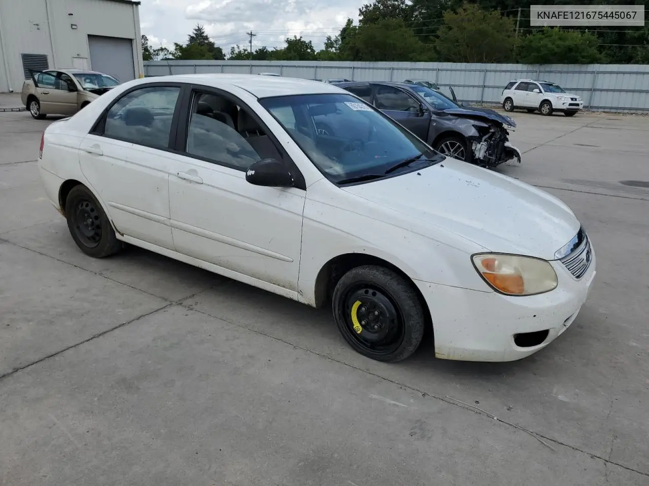 2007 Kia Spectra Ex VIN: KNAFE121675445067 Lot: 60154315