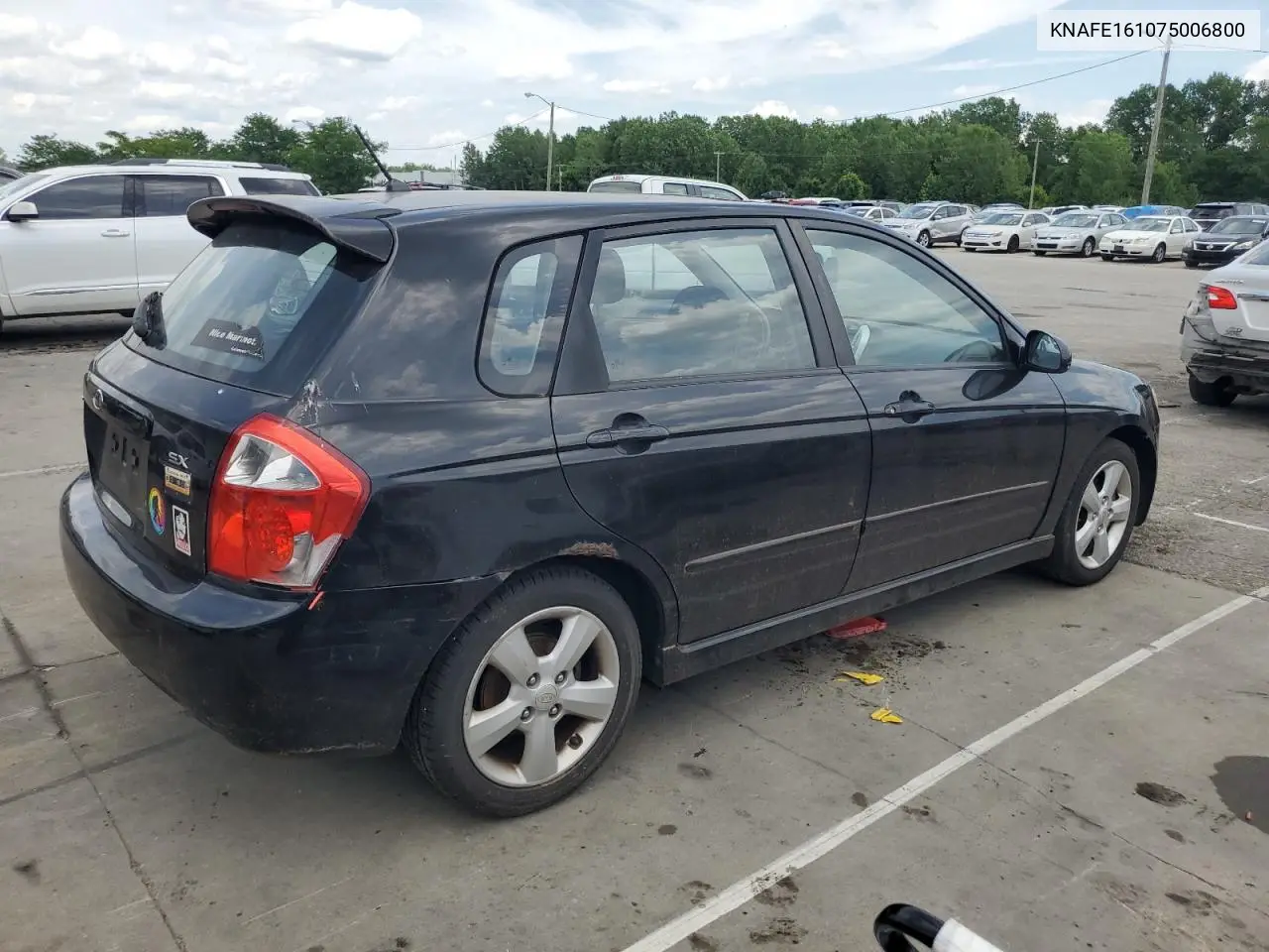 2007 Kia Spectra5 Sx VIN: KNAFE161075006800 Lot: 60958595