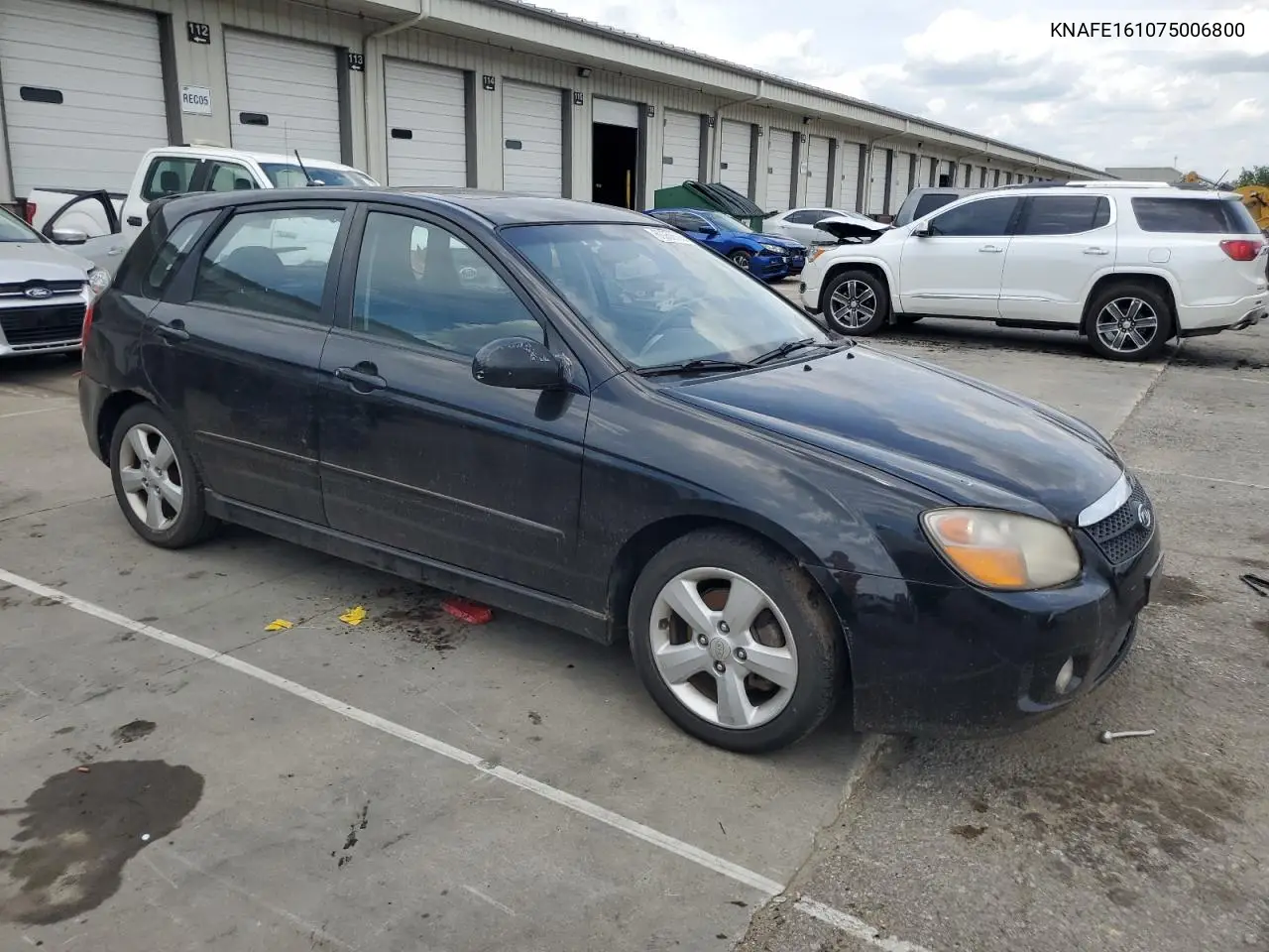 2007 Kia Spectra5 Sx VIN: KNAFE161075006800 Lot: 60958595