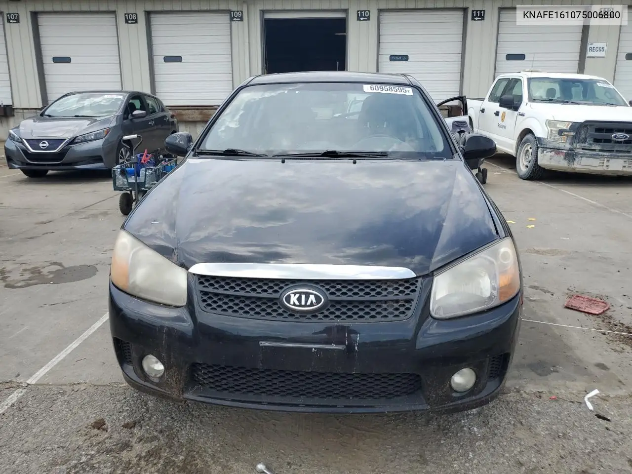 2007 Kia Spectra5 Sx VIN: KNAFE161075006800 Lot: 60958595