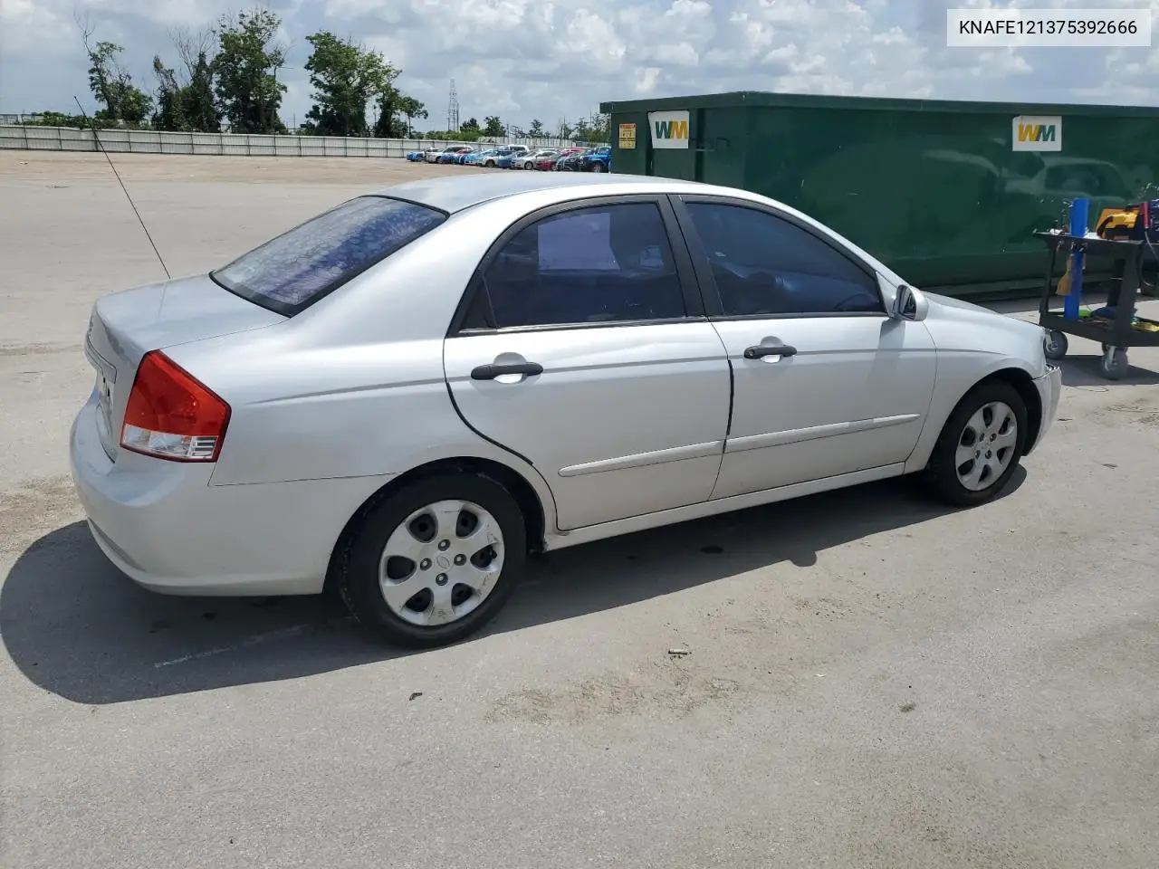 2007 Kia Spectra Ex VIN: KNAFE121375392666 Lot: 61555835