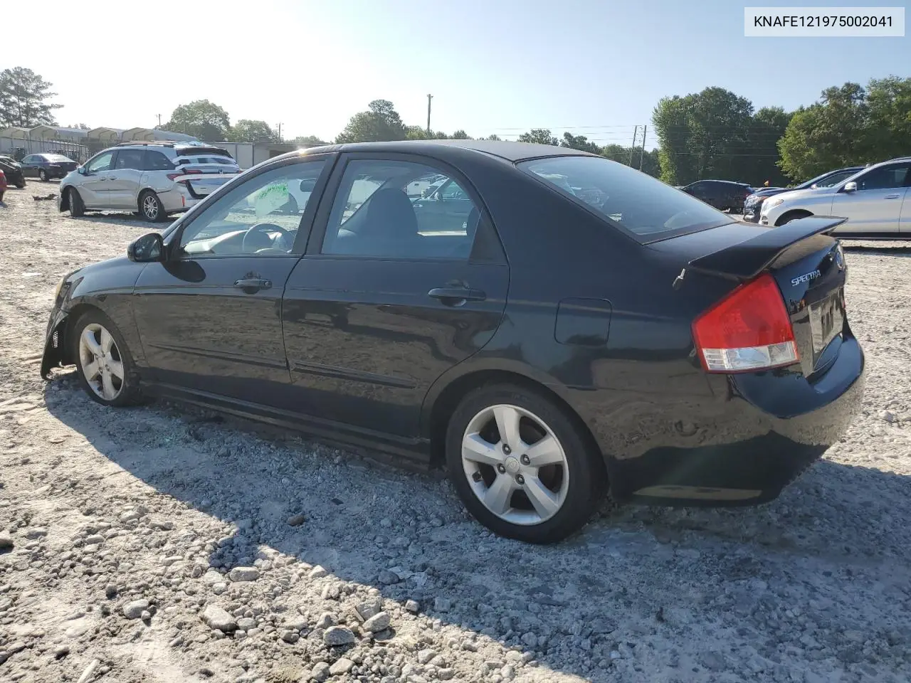 2007 Kia Spectra Ex VIN: KNAFE121975002041 Lot: 61724395