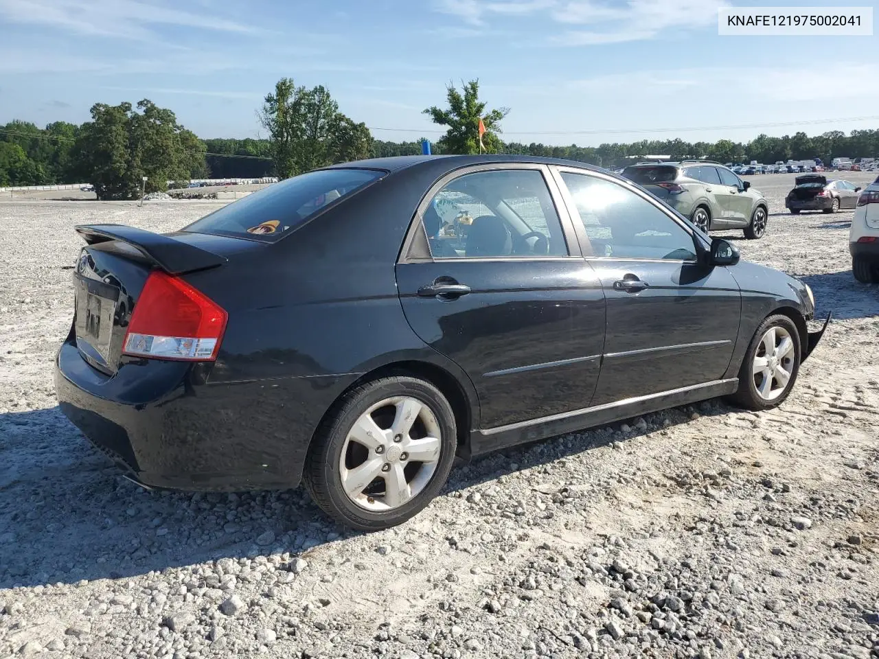 2007 Kia Spectra Ex VIN: KNAFE121975002041 Lot: 61724395