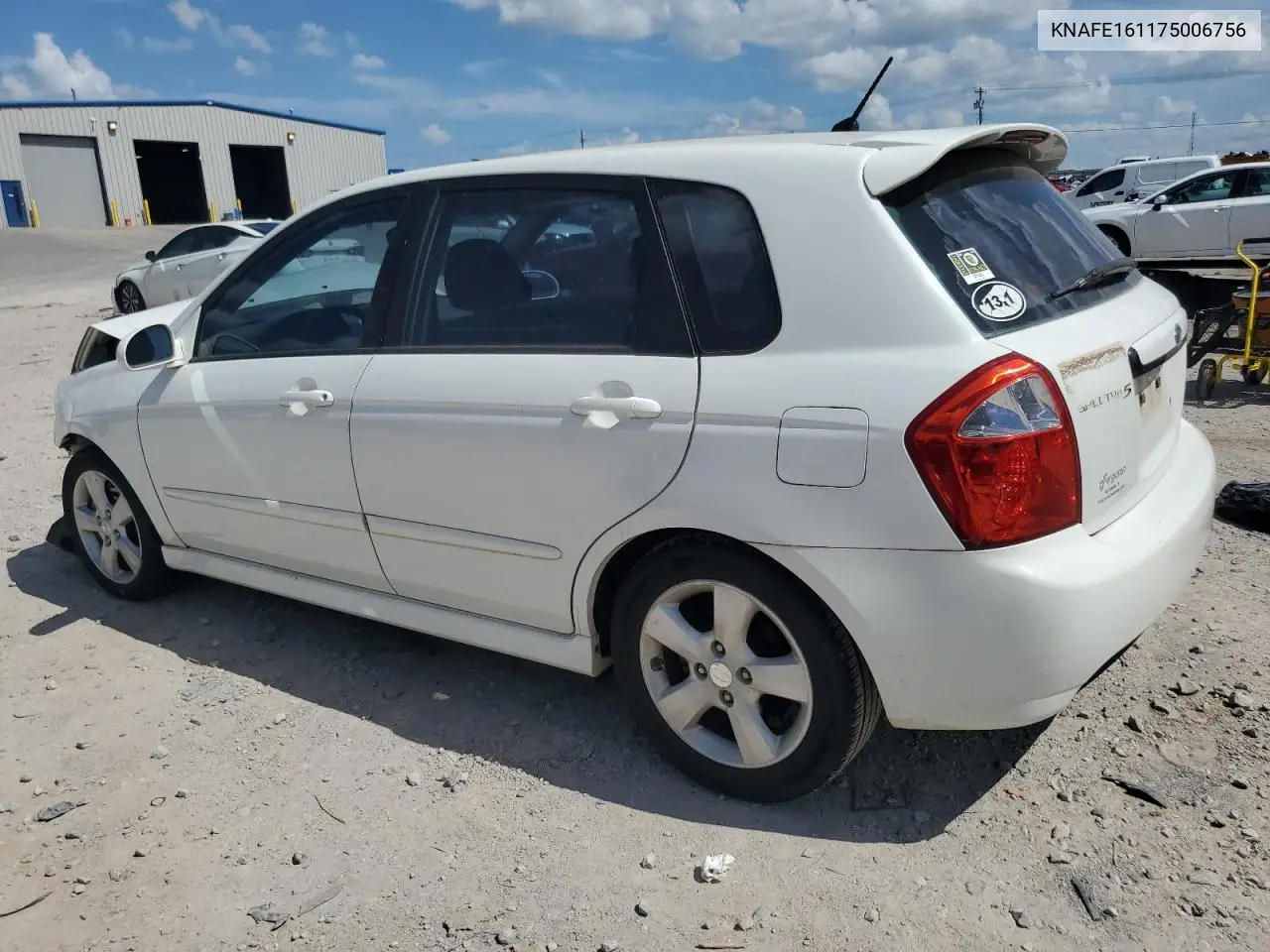 2007 Kia Spectra5 Sx VIN: KNAFE161175006756 Lot: 61765555