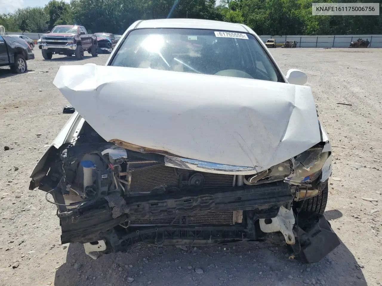 2007 Kia Spectra5 Sx VIN: KNAFE161175006756 Lot: 61765555