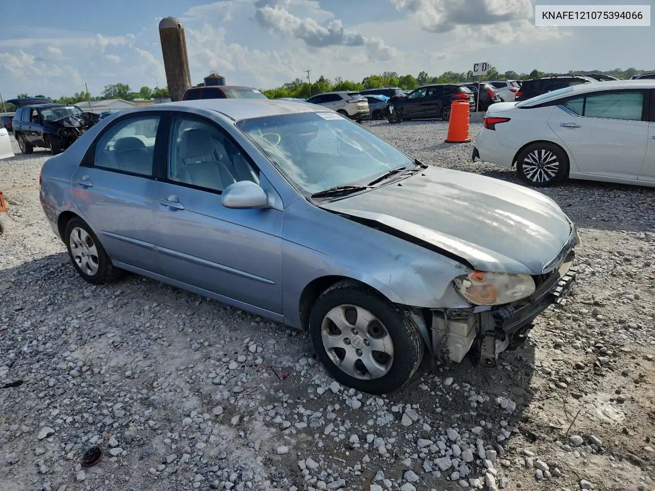 2007 Kia Spectra Ex VIN: KNAFE121075394066 Lot: 63238165