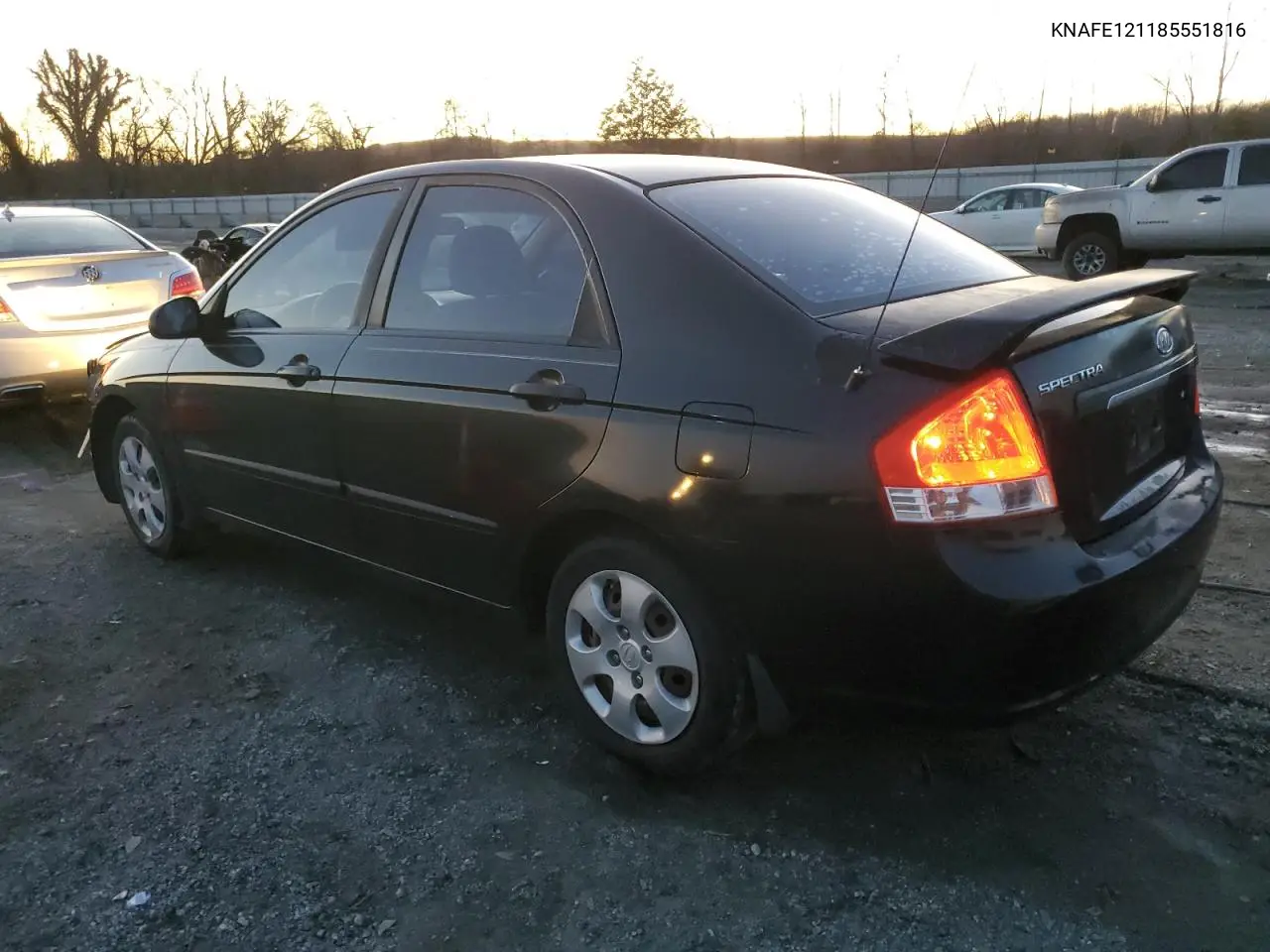 2008 Kia Spectra Ex VIN: KNAFE121185551816 Lot: 42324005