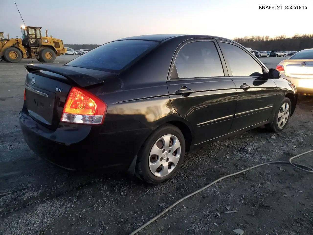 2008 Kia Spectra Ex VIN: KNAFE121185551816 Lot: 42324005
