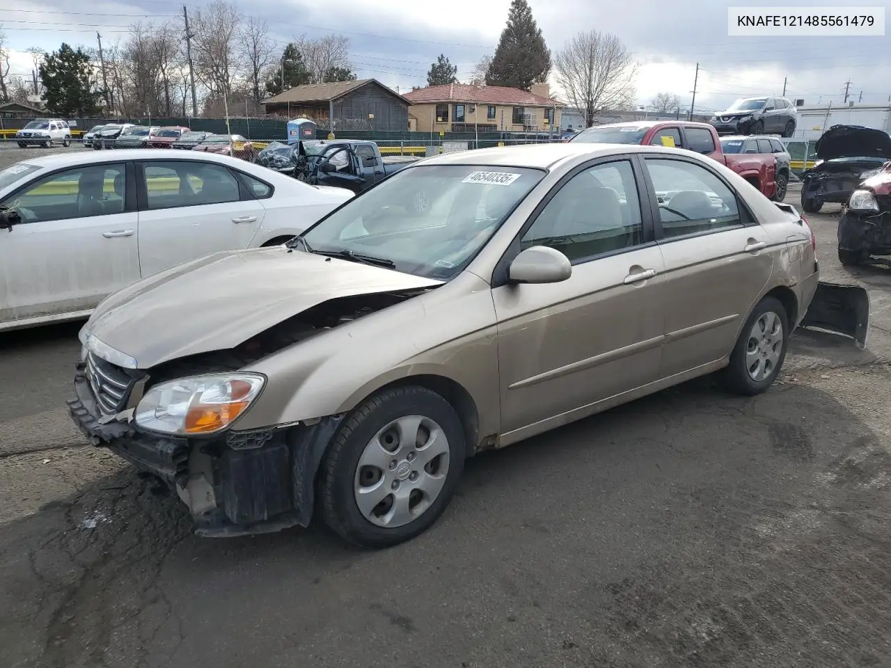 2008 Kia Spectra Ex VIN: KNAFE121485561479 Lot: 46540335