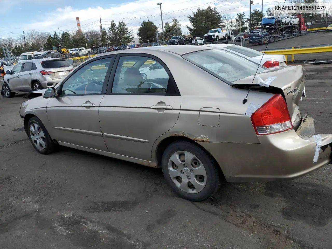 2008 Kia Spectra Ex VIN: KNAFE121485561479 Lot: 46540335